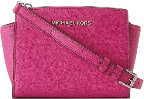 michael michael kors selma mini messenger bag pink|Michael Kors selma handbags.